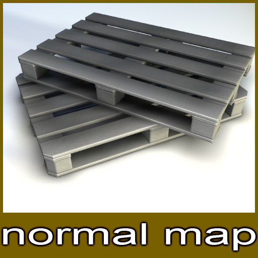 wood pallet v 4 3d x - Wood pallet v_4 by csirkeFrs