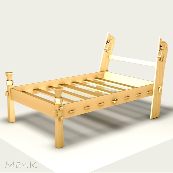 viking beds 3ds - Viking beds by Mar.K
