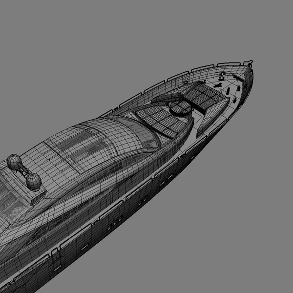 3ds max modern yacht - Modern Yacht by mellow box