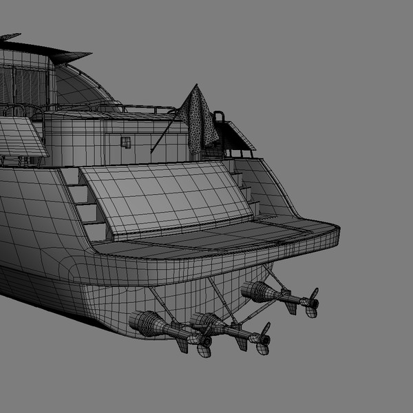 3ds max modern yacht - Modern Yacht by mellow box