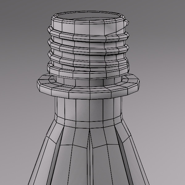 soda bottle 3d max - Soda Bottle by PolyTron