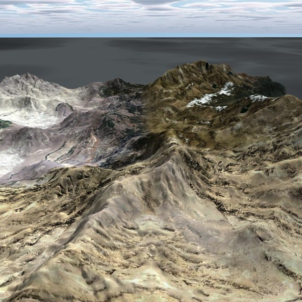 3d model terrain - BigTerrain by ERLHN