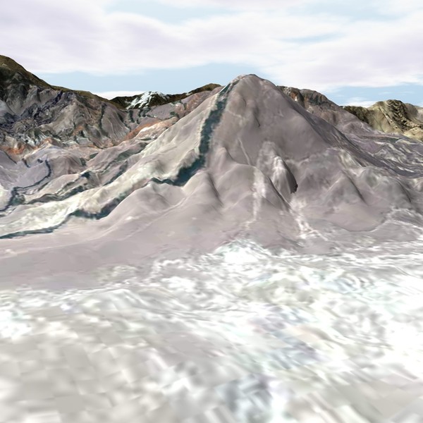 3d model terrain - BigTerrain by ERLHN