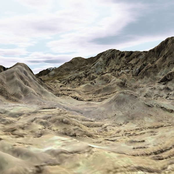 3d model terrain - BigTerrain by ERLHN