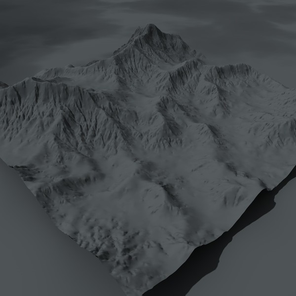 3d model terrain - BigTerrain by ERLHN