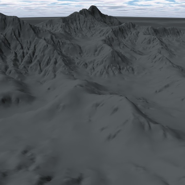 3d model terrain - BigTerrain by ERLHN