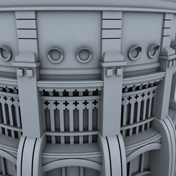 del canal isabel ii 3d model - deposito del canal isabel ii by csirkeFrs