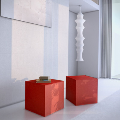 3ds max kubo leather cubes table - KUBO leather cubes table by RTEwork
