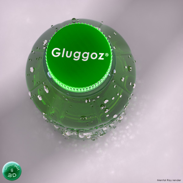 soda bottle 3d max - Soda Bottle by PolyTron