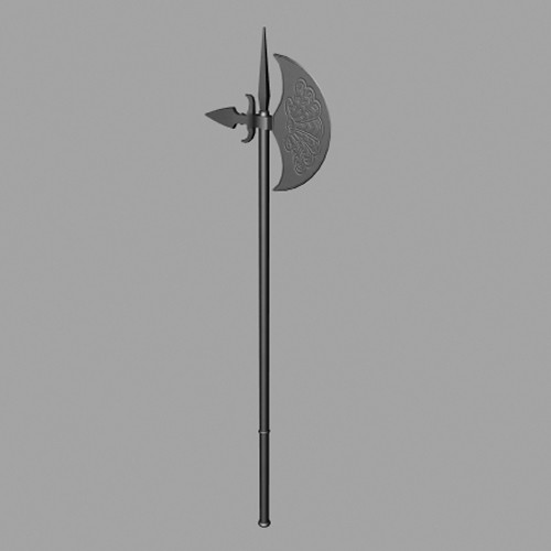 3d model war axe persian - Persian  War Axe by mostlysquare