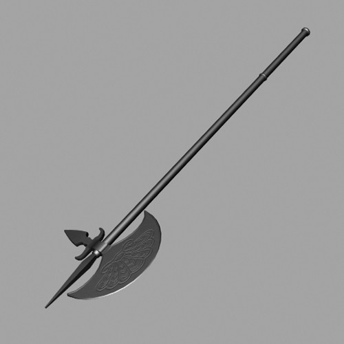 3d model war axe persian - Persian  War Axe by mostlysquare