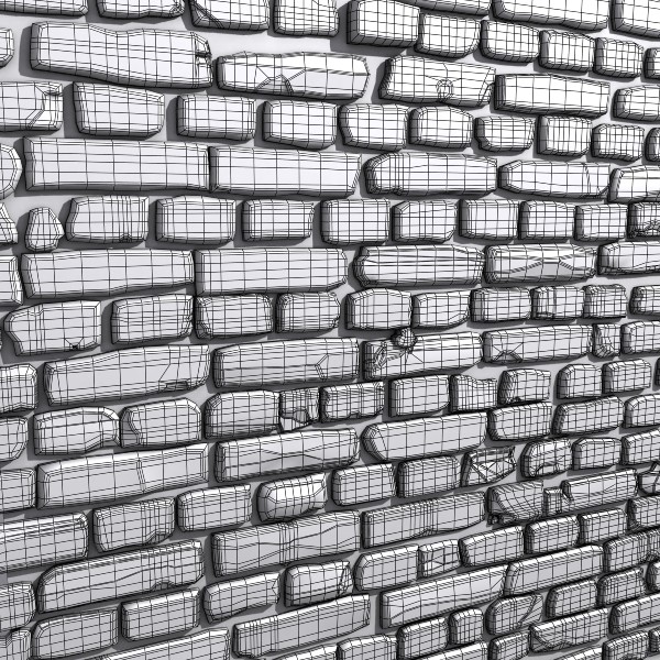 brick wall 01 3d model - Bricks wall #01... by Sunnncho