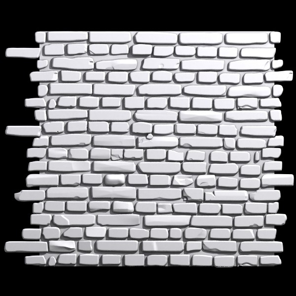 brick wall 01 3d model - Bricks wall #01... by Sunnncho