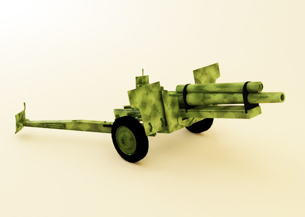 maya howitzer 105 mm - Howitzer 105 mm by luledesign