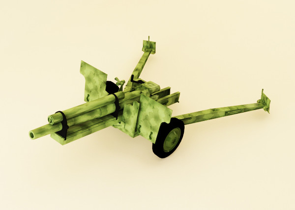 maya howitzer 105 mm - Howitzer 105 mm by luledesign