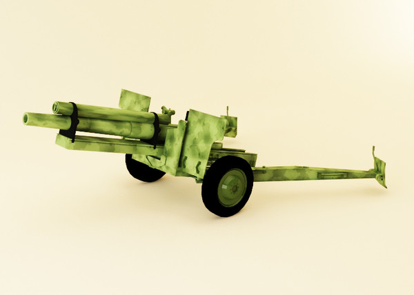 maya howitzer 105 mm - Howitzer 105 mm by luledesign