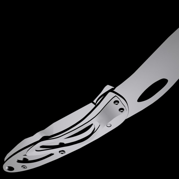 3d model knife stainless - Lockblade by a59303