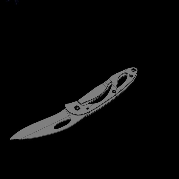 3d model knife stainless - Lockblade by a59303