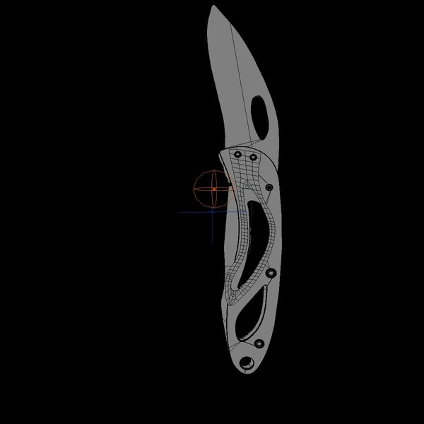 3d model knife stainless - Lockblade by a59303