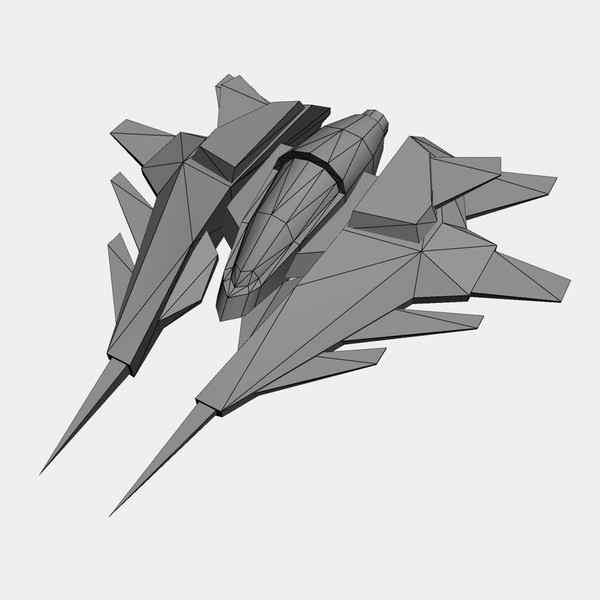 3ds max fi ship space - spaceship_fighter_2.rar by Angryfly