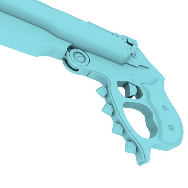 free hand gun v12 3d model - Hand Gun V12 by gin3d
