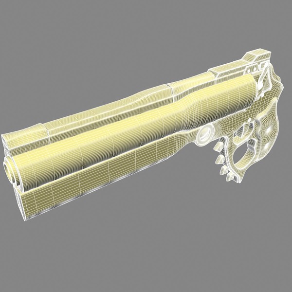 free hand gun v12 3d model - Hand Gun V12 by gin3d