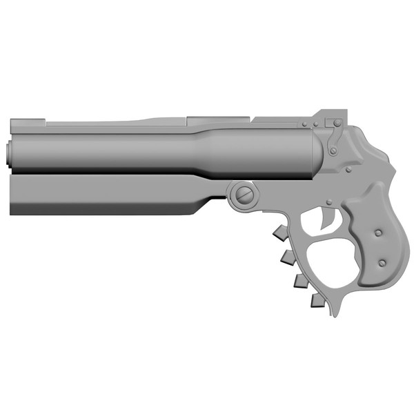 free hand gun v12 3d model - Hand Gun V12 by gin3d