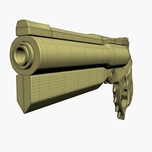 free hand gun v12 3d model - Hand Gun V12 by gin3d