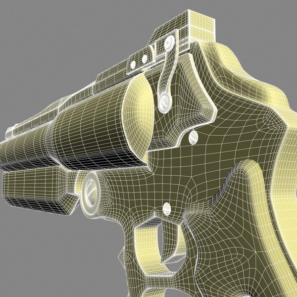 free hand gun v12 3d model - Hand Gun V12 by gin3d