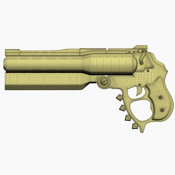 free hand gun v12 3d model - Hand Gun V12 by gin3d