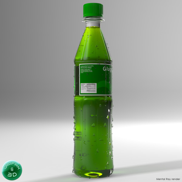soda bottle 3d max - Soda Bottle by PolyTron