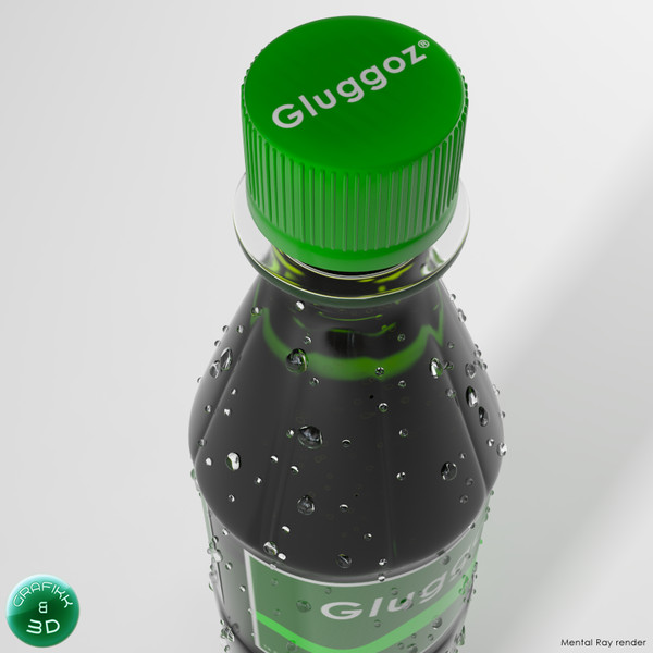 soda bottle 3d max - Soda Bottle by PolyTron