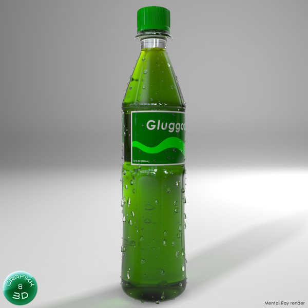 soda bottle 3d max - Soda Bottle by PolyTron