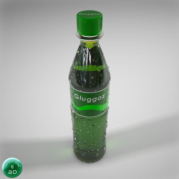 soda bottle 3d max - Soda Bottle by PolyTron