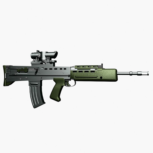 british assault rifle 3d max - SA 80 assault rifle by Sandu_Bublic