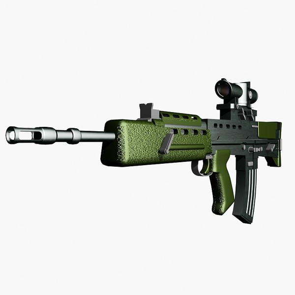 british assault rifle 3d max - SA 80 assault rifle by Sandu_Bublic