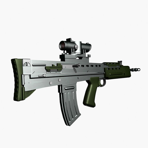 british assault rifle 3d max - SA 80 assault rifle by Sandu_Bublic
