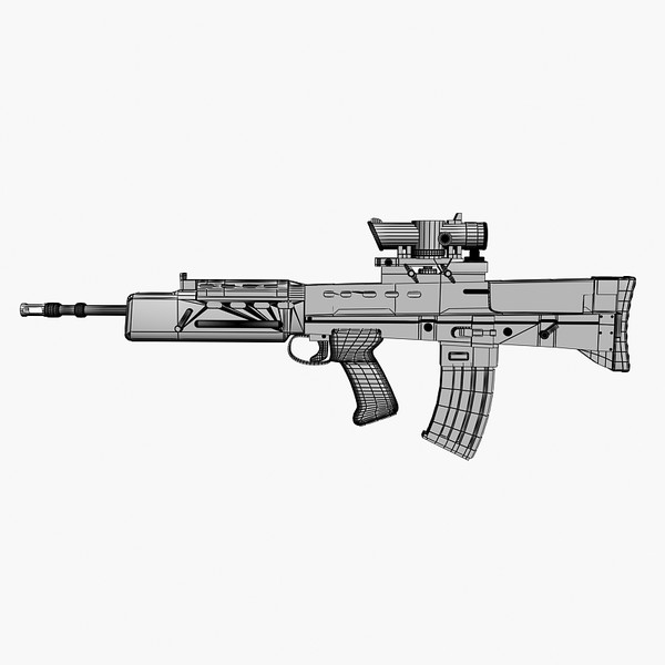 british assault rifle 3d max - SA 80 assault rifle by Sandu_Bublic