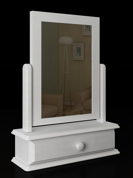 mirror wood modelled max - mirror by geimers