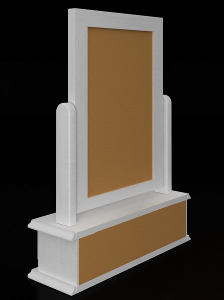 mirror wood modelled max - mirror by geimers