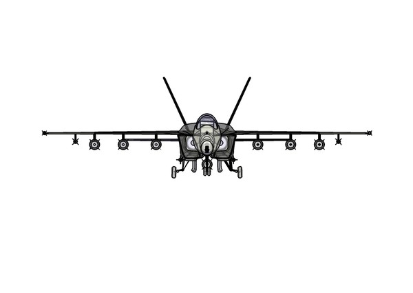 f enhanced - assembly 3d model - F-18E/F Enhanced - 3D Assembly Model by RodgerSaintJohn