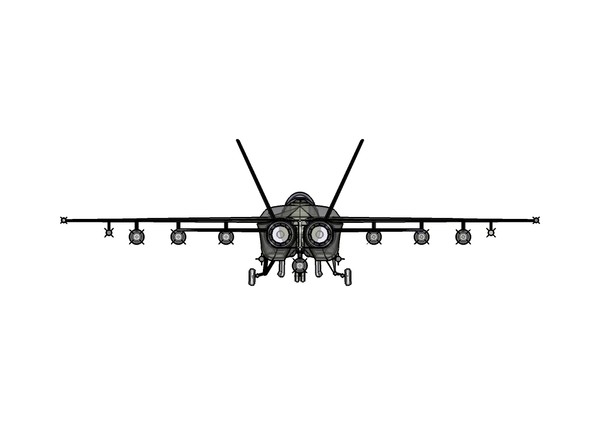 f enhanced - assembly 3d model - F-18E/F Enhanced - 3D Assembly Model by RodgerSaintJohn