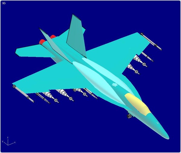 f enhanced - assembly 3d model - F-18E/F Enhanced - 3D Assembly Model by RodgerSaintJohn