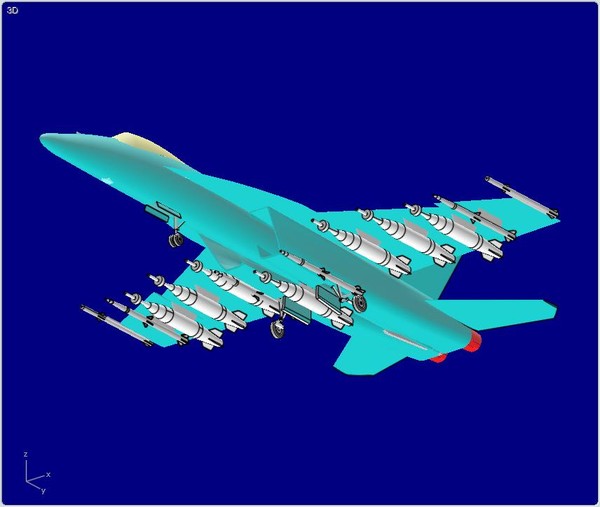 f enhanced - assembly 3d model - F-18E/F Enhanced - 3D Assembly Model by RodgerSaintJohn