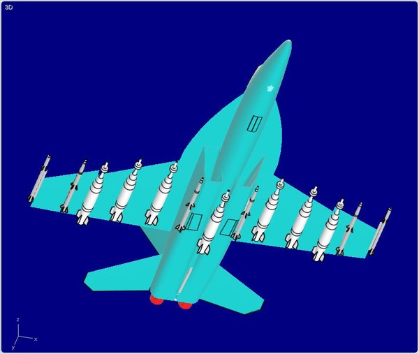 f enhanced - assembly 3d model - F-18E/F Enhanced - 3D Assembly Model by RodgerSaintJohn