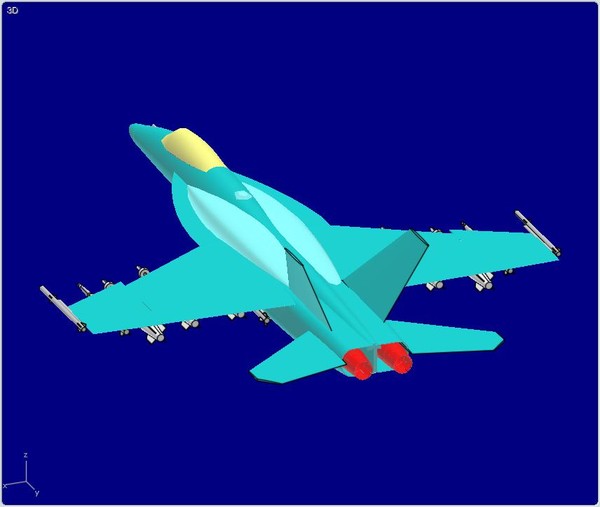 f enhanced - assembly 3d model - F-18E/F Enhanced - 3D Assembly Model by RodgerSaintJohn