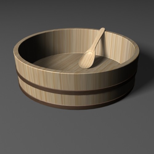 3d model hangiri rice bowl - Rice Bowl by mostlysquare