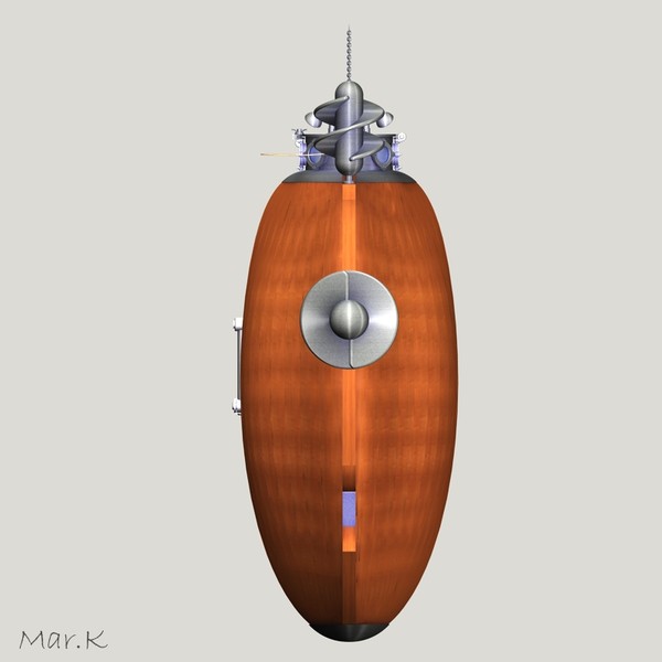 turtle submarine 3d 3ds - Submarine Turtle by Mar.K