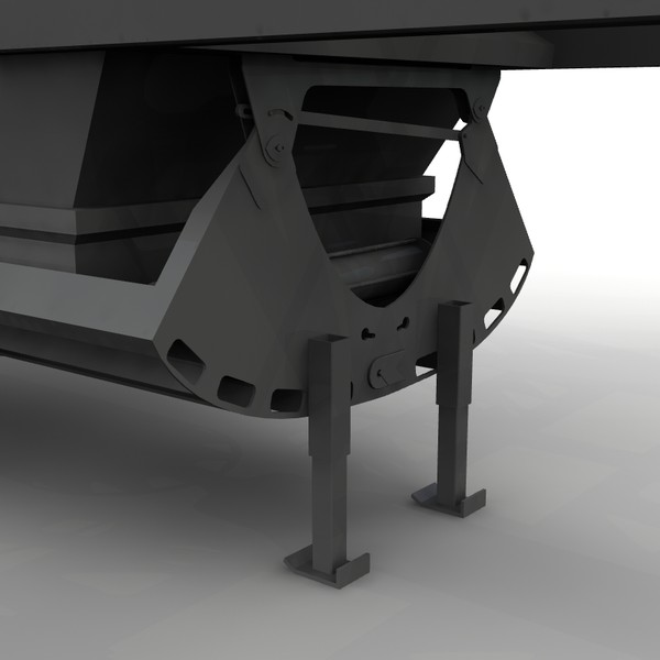 3d model trailer trail king - Trail king TKBD22-362 by bansheewoj