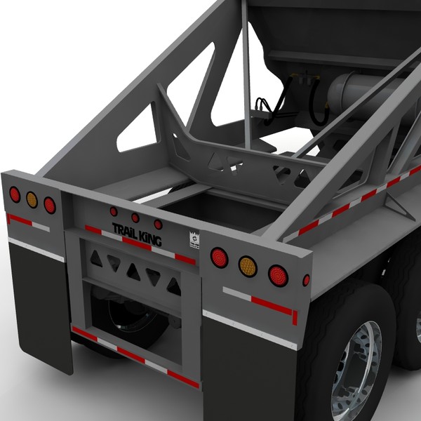 3d model trailer trail king - Trail king TKBD22-362 by bansheewoj